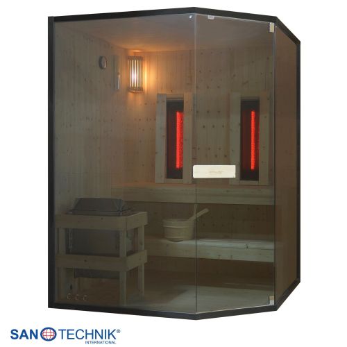 Sanotechnik - GLACIER XL Sauna + Infracrvena kabina za 2-3 osobe 150x150x200 cm