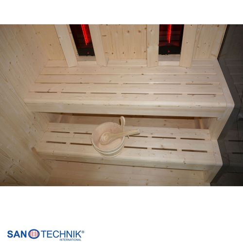Sanotechnik - GLACIER XL Sauna + Infracrvena kabina za 2-3 osobe 150x150x200 cm