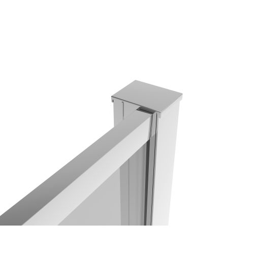 Fixglas chrome 90x200 cm 6mm ESG Easy-Clean