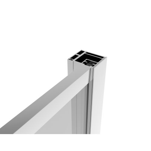 Fixglas chrome 90x200 cm 6mm ESG Easy-Clean