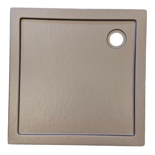 Kutna tuš kada 90x90x4cm sivi kamenasti efekt