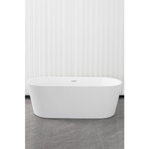 Freistehende Badewanne RENO Weiß