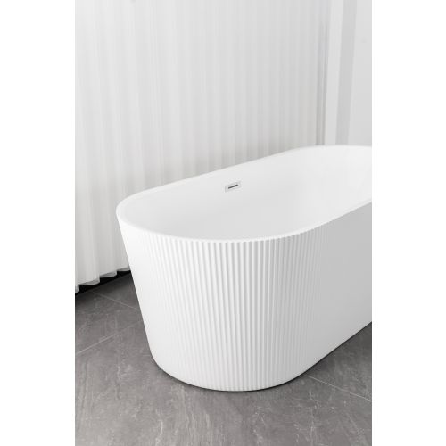 Freistehende Badewanne RENO Weiß