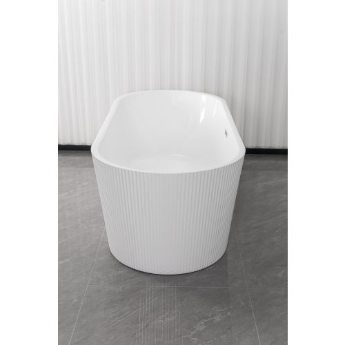 Freistehende Badewanne RENO Weiß