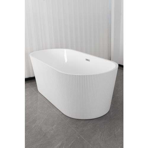 Freistehende Badewanne RENO Weiß