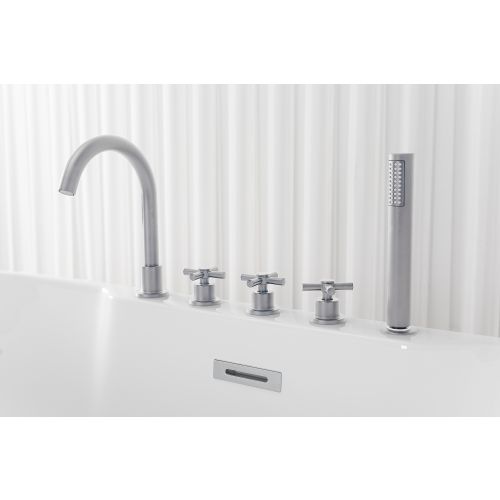 Freistehende Badewanne ARUBA Chrome