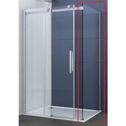 Fixglas 80cm chrom 78-80x195cm