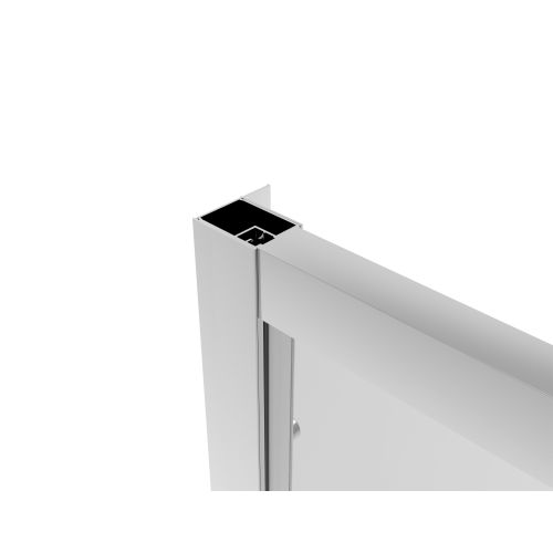 Schiebetür schwarz 100x200 cm 6mm ESG Easy-Clean/Soft-Close