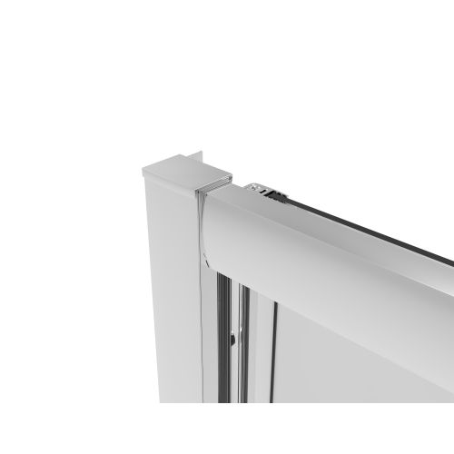 Sanotechnik - Falttür chrome 98-102x200cm 6mm Easy-Clean