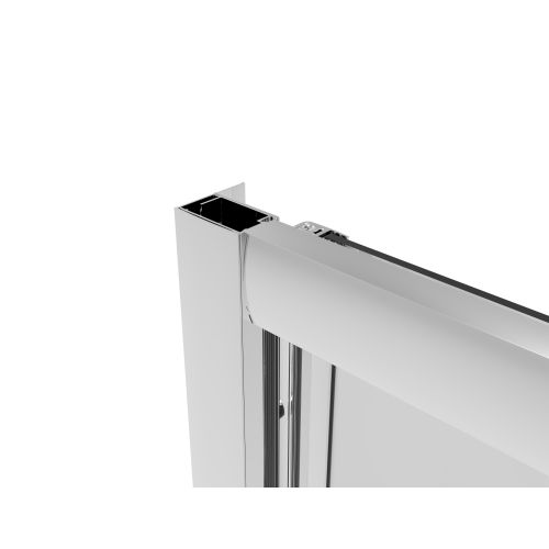 Sanotechnik - Falttür chrome 98-102x200cm 6mm Easy-Clean