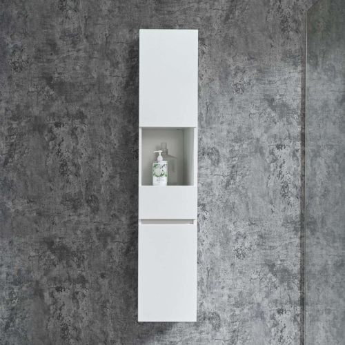 Belluno Hochschrank 150x30x30cm weiß