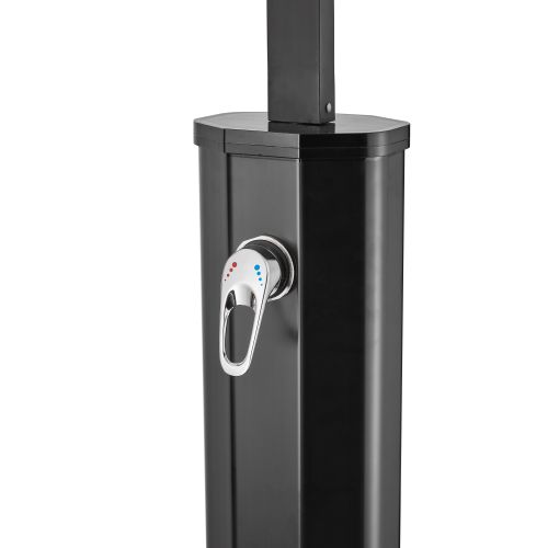 2 fache Solardusche schwarz 40L