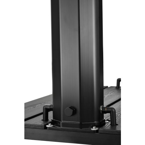 2 fache Solardusche schwarz 40L