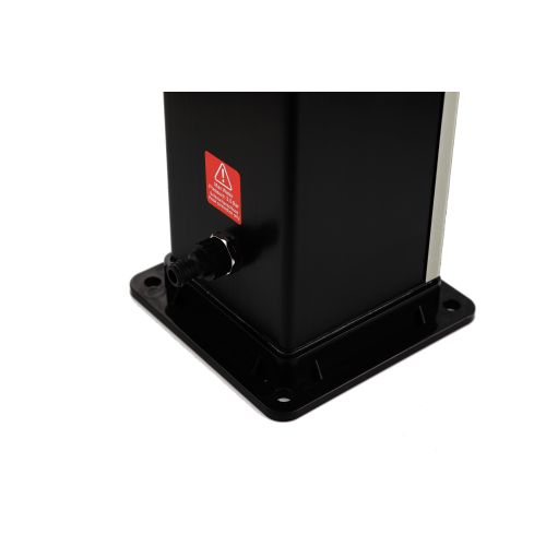 Solardusche gebürstetes nickel 40L mit Fuß Dusche