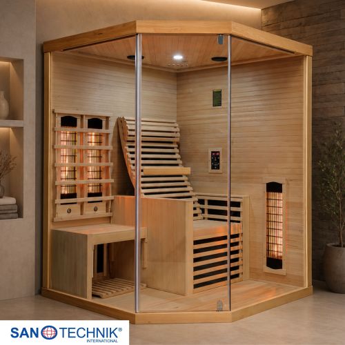 Sanotechnik - CARBON 3 Infrardeča kabina za 2 osebi 150x150x195 cm