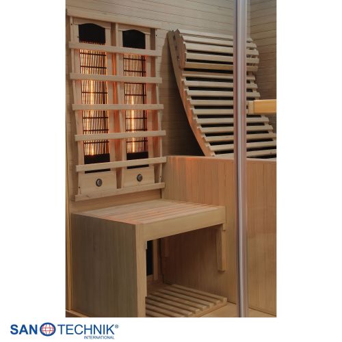 Sanotechnik - CARBON 3 Infrardeča kabina za 2 osebi 150x150x195 cm