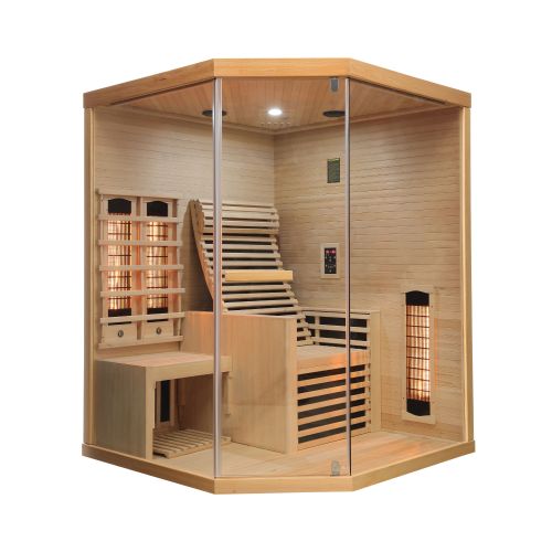 Sanotechnik - CARBON 3 Infrarotkabine für 2 Personen 150x150x195 cm