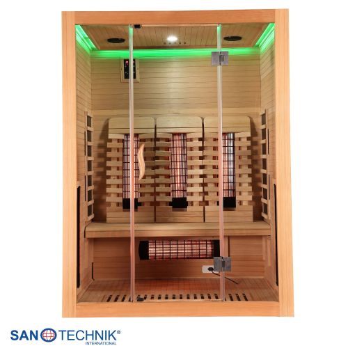 Sanotechnik - OPEN Infrarotkabine für 3 Personen 150x120x200 cm
