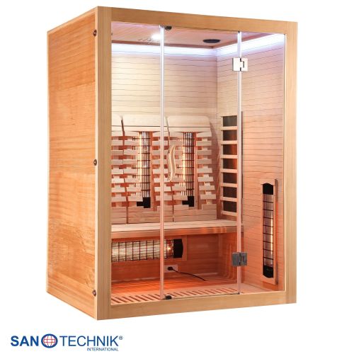 Sanotechnik - OPEN Infrarotkabine für 3 Personen 150x120x200 cm