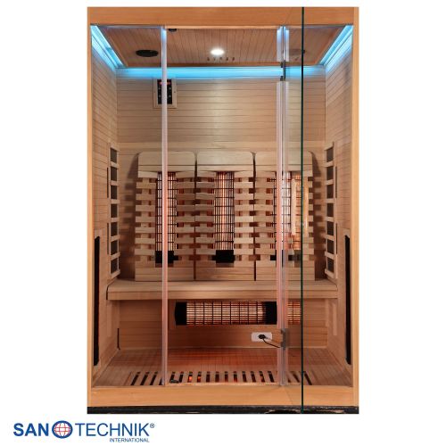Sanotechnik - OPEN Infrarotkabine für 3 Personen 150x120x200 cm