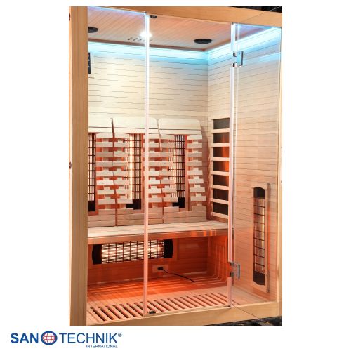 Sanotechnik - OPEN Infrarotkabine für 3 Personen 150x120x200 cm