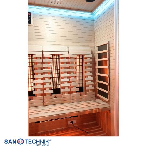 Sanotechnik - OPEN Infrarotkabine für 3 Personen 150x120x200 cm