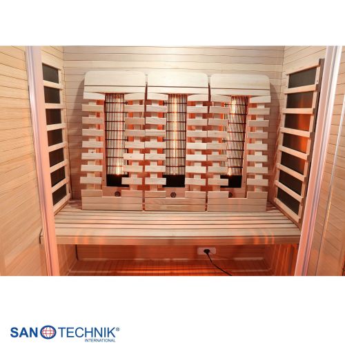 Sanotechnik - OPEN Infrarotkabine für 3 Personen 150x120x200 cm