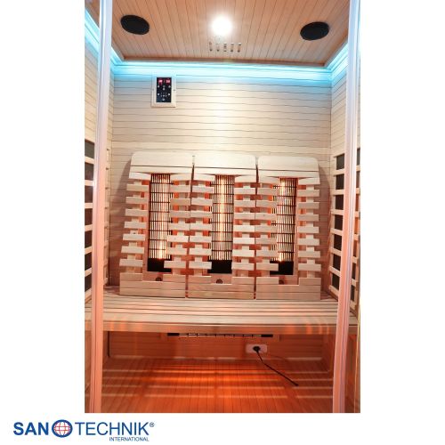 Sanotechnik - OPEN Infrarotkabine für 3 Personen 150x120x200 cm