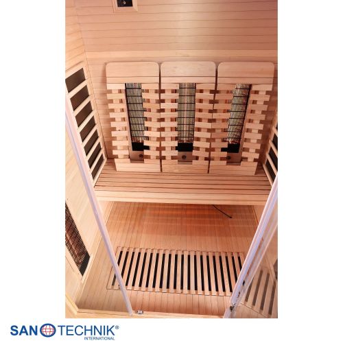 Sanotechnik - OPEN Infrarotkabine für 3 Personen 150x120x200 cm