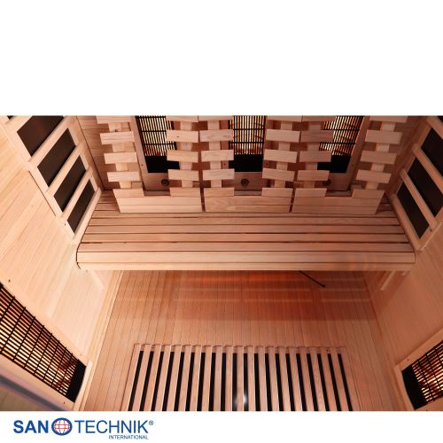 Sanotechnik - OPEN Infrarotkabine für 3 Personen 150x120x200 cm