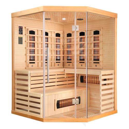 DELUXE Infrarotkabine 3-4 Pers. 150x150x200 cm