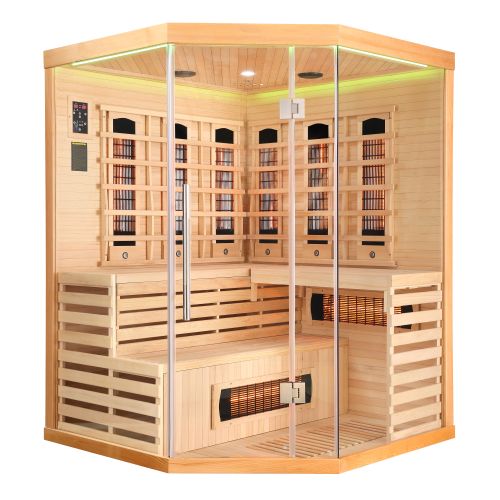 DELUXE Infrarotkabine 3-4 Pers. 150x150x200 cm
