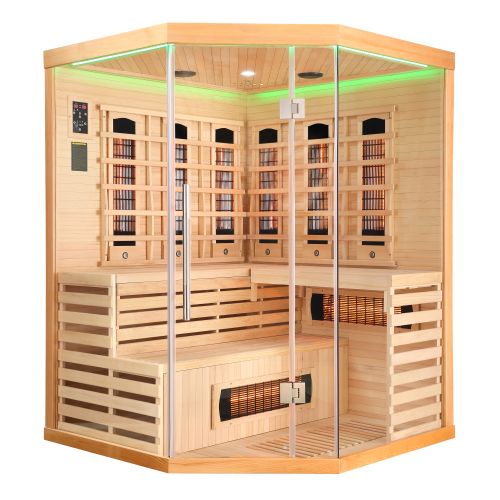 DELUXE Infrarotkabine 3-4 Pers. 150x150x200 cm