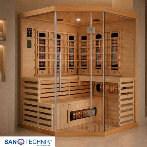 Sanotechnik - DELUXE Infrardeča kabina za 3–4 osebe 150×150×200 cm