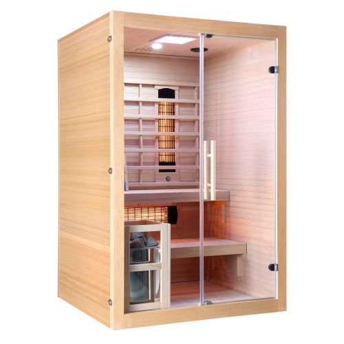 TWINCOMBI Sauna+Infrarot 2 Pers. 130 x120x 200 cm