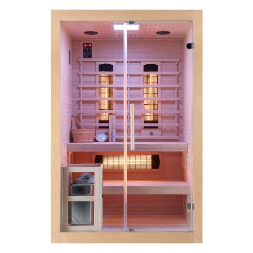 TWINCOMBI Sauna+Infrarot 2 Pers. 130 x120x 200 cm