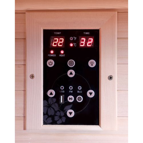 TWINCOMBI Sauna+Infrarot 2 Pers. 130 x120x 200 cm