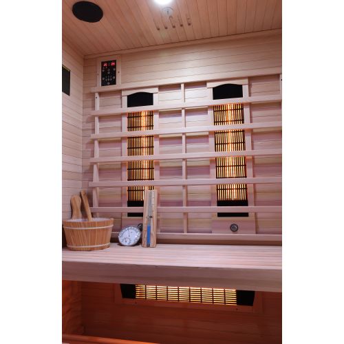 TWINCOMBI Sauna+Infrarot 2 Pers. 130 x120x 200 cm