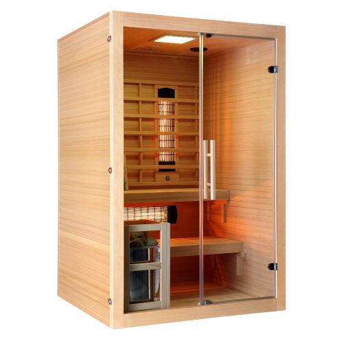 TWINCOMBI Sauna+Infrarot 2 Pers. 130 x120x 200 cm