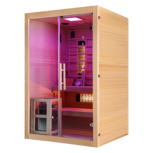 TWINCOMBI Sauna+Infrarot 2 Pers. 130 x120x 200 cm