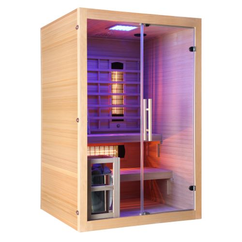 TWINCOMBI Sauna+Infrarot 2 Pers. 130 x120x 200 cm