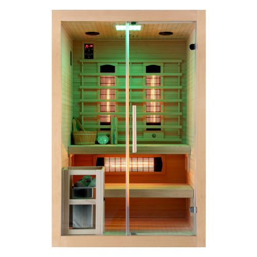 TWINCOMBI Sauna+Infrarot 2 Pers. 130 x120x 200 cm