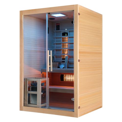 TWINCOMBI Sauna+Infrarot 2 Pers. 130 x120x 200 cm