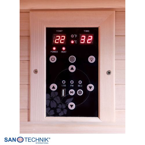 Sanotechnik - TWIN COMBI Sauna+Infrarotkabine für 2 Personen 130x120x200 cm