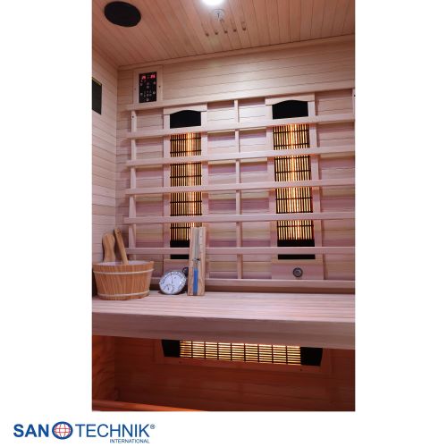 Sanotechnik - TWIN COMBI Sauna+Infrarotkabine für 2 Personen 130x120x200 cm