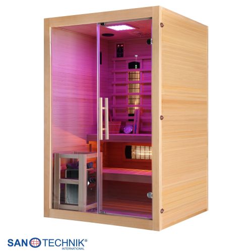 Sanotechnik - TWIN COMBI Sauna+Infrarotkabine für 2 Personen 130x120x200 cm