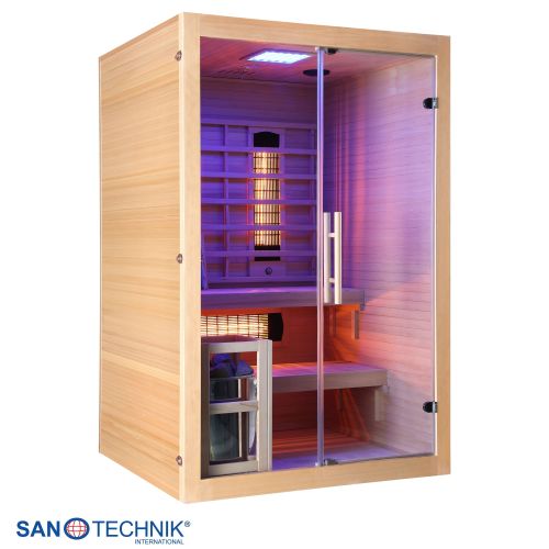 Sanotechnik - TWIN COMBI Sauna+Infrarotkabine für 2 Personen 130x120x200 cm