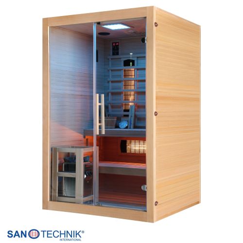 Sanotechnik - TWIN COMBI Sauna+Infrarotkabine für 2 Personen 130x120x200 cm
