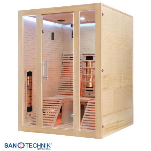Sanotechnik - OSLO Infrarotkabine für 2 Personen 150x150x200 cm