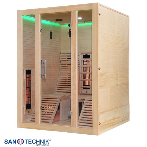 Sanotechnik - OSLO Infrarotkabine für 2 Personen 150x150x200 cm